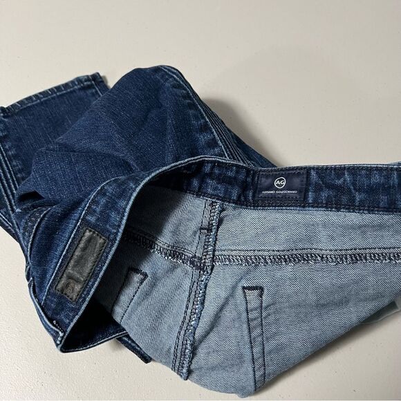 Ag Adriano Goldschmied Prima Pintucked Ankle Cigarette Jeans in Indigo Pursuits - Picture 6 of 10